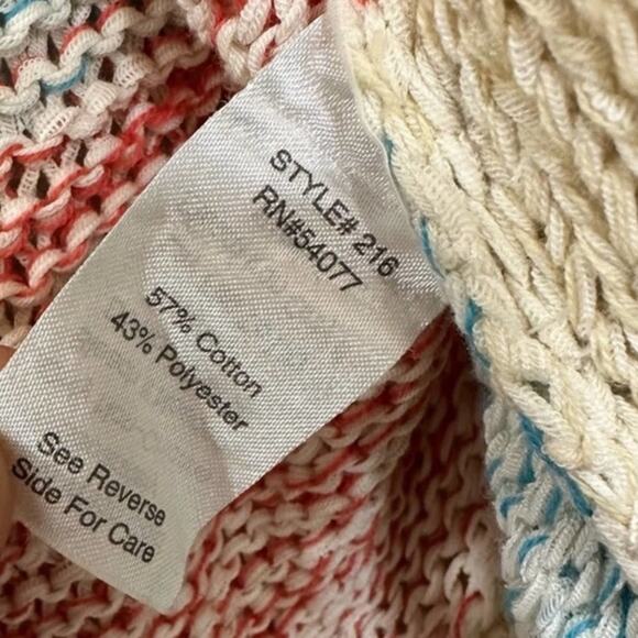 Cabi Cardigan Sleeveless Wrap Sweater Vest Striped Multicolor Size S - Picture 6 of 6